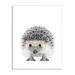 Stupell Industries Lovable Monochrome Hedgehog Yellow Glasses Illustration by Annalisa Latella - Graphic Art Wood in Brown | Wayfair