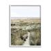 Stupell Industries Distant Shoreline Grassy Beach Path Cloudy Horizon by Danita Delimont - Photograph Wood in Brown | 30 H x 24 W x 1.5 D in | Wayfair