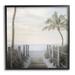 Stupell Industries Tropical Palm Tree Boardwalk Summer Beach Landscape by Mike Calascibetta - Photograph Canvas in Blue/Brown/Green | Wayfair