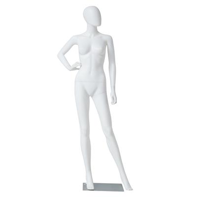 Female Mannequin Dress Form Display Manikin Torso Stand Realistic Full Body Mannequin for Retail Clothing Shops, White - 70"