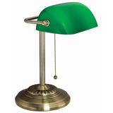 Banker's Brass Desk Lamp