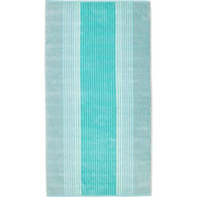 Cawö - Cawö Handtücher Noblesse Cashmere Streifen 1056 mint - 14 1 ct Grau (47.49 € / 1 ct)