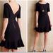 Anthropologie Dresses | Hd In Paris Anthropologie Black Ruffle Dress Sz 4 | Color: Black | Size: 4
