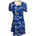 Adidas Dresses | Adidas X Farm Rio Print Blue Butterfly Light Weight Jersey Dress Sz Sm Nwots | Color: Blue | Size: S