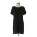 Old Navy Casual Dress - Shift: Black Solid Dresses - Women's Size Small