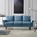 Lark Manor™ Andrienna 74.01" Rolled Arm Sofa Polyester in Blue | 32.28 H x 73.6 W x 31.89 D in | Wayfair 8033EA24DA5B48618DD1A84E5D53D63B