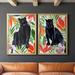 Bayou Breeze Panther's Paradise I Premium Framed Canvas - Ready To Hang Canvas, Solid Wood in Black/Green/Red | 41.25 H x 61 W x 1.25 D in | Wayfair