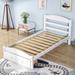 Red Barrel Studio® Twin Size Platform Bed Frame w/ Storage Drawer Wood in White | 36 H x 41 W x 79 D in | Wayfair A0227B13DD8C45A293C399C12AD94288