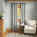 Eclipse Nikki Solid 100% Blackout Themaback Grommet Window Curtain Metal in Gray | 63 H in | Wayfair 14403040X063GRE