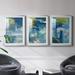 Orren Ellis Spring Winds I Premium Framed Print - Ready To Hang Paper in Blue/Green | 36.5 H x 79.5 W x 2.5 D in | Wayfair
