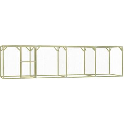 Hühnerkäfig 1,5x6x1,5 m Imprägniertes Kiefernholz - Vidaxl Image