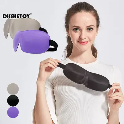 Masque de sommeil 3D pour voyage protection oculaire sommeil doux rembourré repos bandeau