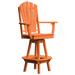 Poly Lumber Adirondack Swivel Bar Chair with Arms