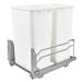 Rev-A-Shelf Double Pull Out Trash Can 50 Qt with Soft-Close, 53WC-2150SCDM-211