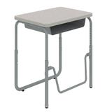 AlphaBetter® 2.0 Height - Adjustable Student Desk with Book Box and Pendulum Bar 22"-30"