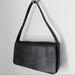 Coach Bags | Coach Vintage Black Leather Minimal Chic Shoulder 90s Baguette Clutch Bag | Color: Black | Size: Os
