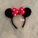 Disney Accessories | Disney World Minnie Mouse Ears | Color: Black/Red | Size: Os