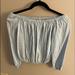 Brandy Melville Tops | Brandy Off The Shoulder Top | Color: Blue | Size: One Size