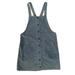 American Eagle Outfitters Dresses | American Eagle Womens Sz M Blue Corduroy Overall Button Pinafore Pocket Dress | Color: Blue | Size: M