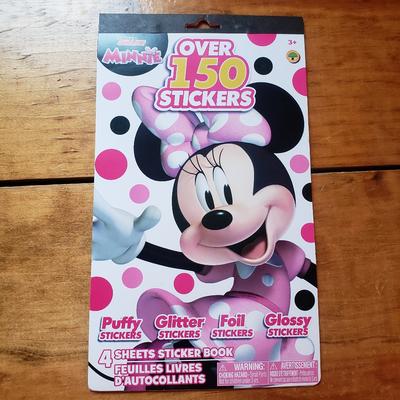 Disney Party Supplies | Disney Junior Minnie Over 150 Stickers 4 Sheets Sticker Book Ages 3+ New | Color: Pink | Size: Os