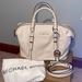 Michael Kors Bags | Michael Kors Bedford Legacy Medium Light Cream Convertible Satchel | Color: Cream/Tan | Size: Os