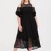 Torrid Dresses | Black Jersey Lace Skater Dress | Color: Black | Size: 1x