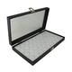 Box Displays Display Storage Tray Case Snap Close Glass lid with Choice of Insert - Jewellery Display Storage Box Case Organiser (Case with White 36 Gem Pots)