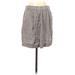 Ann Taylor LOFT Casual Mini Skirt Mini: Gray Print Bottoms - Women's Size Small