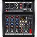 Pyle Pro PMX464 4-Channel Audio Mixer with Built-In FX and USB Interface PMX464