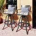 Pellebant Outdoor Patio Swivel Aluminum Bar Stools with Sunbrella Cushion - 18.51'' x 45.28''