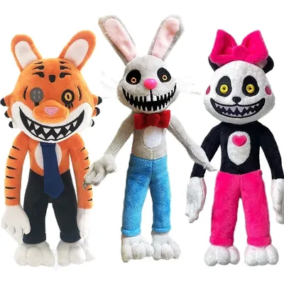 Mr Hopp's Playhouse 2 Plush Soft Toys Mr Stripes Stuffed Animal Tiger Rabbit Plush Toys Game Figure