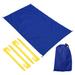 57" x 43" Beach Blanket Waterproof Picnic Mat with Carry Bag Blue