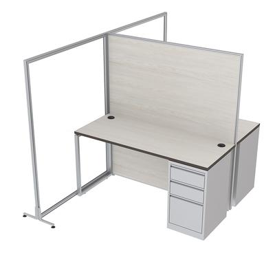 Modular 2-Person Office Cubicle Workstations with Storage 5 x 8 x 65