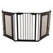 Dreambaby Denver 3 Panel Adapta-Gate - w/ Grey Mesh Panels Metal in Black | 29 H x 79 W x 4.1 D in | Wayfair L2060BB