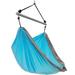 Arlmont & Co. Vivere Nylon Parachute Hammock Chair w/ Pockets (300 lb Capacity) Polyester in Blue | 55 H x 24.5 W x 46 D in | Wayfair