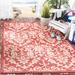 Red 63 x 0.25 in Area Rug - Fleur De Lis Living Galena Floral Indoor/Outdoor Area Rug, Synthetic | 63 W x 0.25 D in | Wayfair