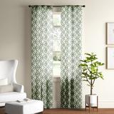 Eclipse Lollie Blackout Thermalayer, Rod Pocket Window Curtain Panel Pair Polyester in Green/Blue | 84 H in | Wayfair 18159104X084EMR