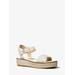 Michael Kors Richie Logo Platform Espadrille Sandal Natural 7