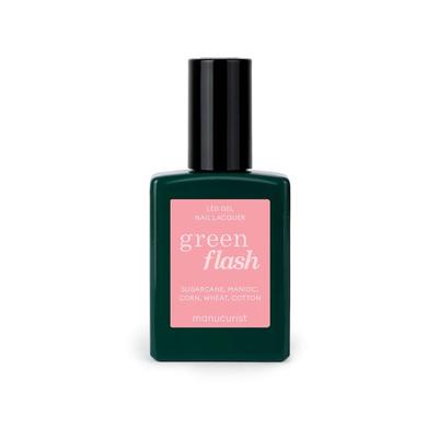 manucurist green flash LED gel Nagellack Pink Paradise 15 ml Rosegold Image
