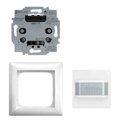 Busch-Jaeger Bewegungsmelder,13-180°, unterputz,weiß, glänzend, IP20, fernbedienbar,2300W, hLK-Ansteuerung,Konstantlichtregelung Image