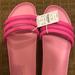 J. Crew Shoes | J.Crew Three-Strap Slide Sandals | Color: Pink | Size: 9