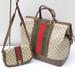 Gucci Bags | Extra Pics For Vintage Gucci Supreme Boston Bag And Saddle Shoulder Bag Set | Color: Brown/Gray | Size: Os