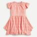 J. Crew Dresses | J.Crew Girls' Flutter-Sleeve Eyelet Dress. Size 8. | Color: Orange/Pink | Size: 8g