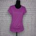 Athleta Tops | Athleta Purple Ruched Workout Top | Color: Purple | Size: M