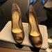 Jessica Simpson Shoes | Guc - Jessica Simpson - Size 9.5 - 4" - Bronze Heels | Color: Brown | Size: 9.5