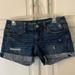 American Eagle Outfitters Shorts | American Eagle Sz 2 Juniors Medium Wash Shorts W/1 Inch Cuff, Distressed Marks | Color: Blue | Size: 2