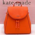 Kate Spade Bags | Kate Spade Leila Medium Flap Backpack Coral Buds | Color: Orange/Red | Size: Medium