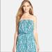 Lilly Pulitzer Dresses | Lilly Pulitzer Windsor Blue Sea Its A Stretch Pima Cotton Pullover Dress Xs | Color: Blue/Green | Size: Xs