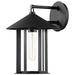 Long Beach 12 1/2" High Textured Black Outdoor Wall Light