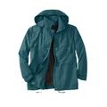 Men's Big & Tall Fleece-lined Taslon® Anorak by KingSize in Midnight Teal (Size 4XL)